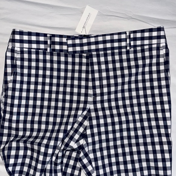 โSOLDโ๐3 for $35๐Banana Republic Navy Gingham Pants - Picture 5 of 13